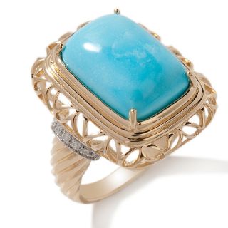  cloud turquoise diamond accented vermeil ring rating 13 $ 54 98 s