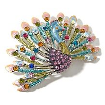 Jean Dousset Absolute Canary Brooch with Pavé Loops