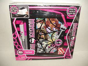 New Monster High Fearbook Electronic Journal w Recorder