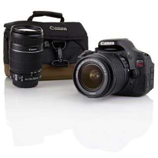 Canon EOS T3i DSLR Camera with Two Lenses, Case and 16GB SDHC Card at