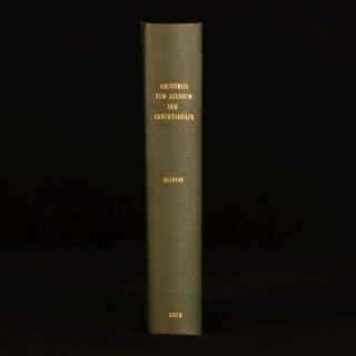  Grundriss Zum Studium Der Geburtshulfe Von Dr Ernst Bumm First Edition