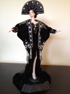 Erte Stardust Porcelain Doll 2nd in Series Ltd Ed Retail $800