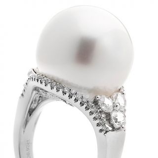 Tara Pearls 16 17mm White Cultured South Sea Pearl and 0.92ct Diamond