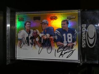 2000 PLAYOFF HAWAII CONFERENCE PROMO AUTOGRAPHS GOLD [MANNING, ELWAY