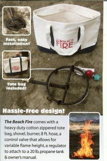 The Beachfire Portable Fire Pit Propane Gas Campfire