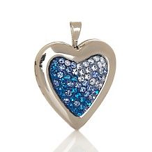 michael anthony jewelry crystal heart locket pendant $ 49 95