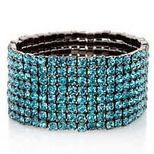 Justine Simmons Jewelry Pavé Crystal Bangle Bracelet