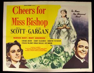  Bishop Half Sheet Original 1941 Film Poster Scott Gargan Gwenn