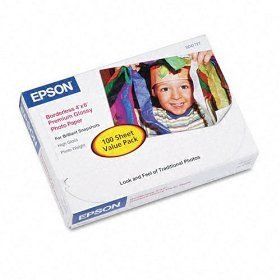 Epson High Gloss Premium Borderless Photo Paper 4 x 6 inches 100