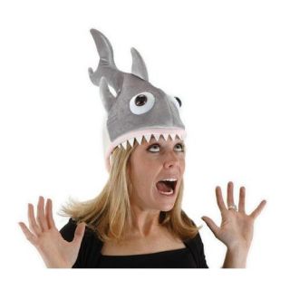 New Elope Man Eater Shark Piranha Fish Hat Cap Costume Adjustable
