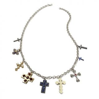 Love & Rock by Loree Rodkin Multi Cross Dangle 28 Necklace