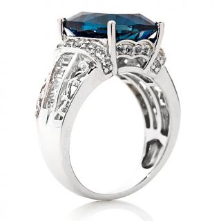 Victoria Wieck 5.52ct London Blue and White Topaz Sterling Silver Ring