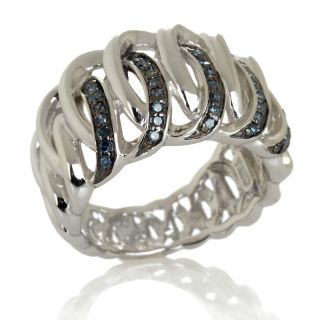 Jewelry Rings Gemstone Victoria Wieck .2ct Blue Diamond