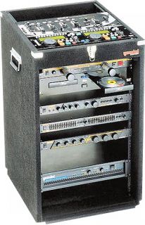 new gemini mrc 16 dj mixer amp rack mount case 10x16 brand new fast