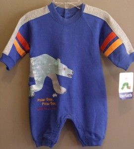 Carters Eric Carle Polar Bear Romper One Piece Outfit Infant Boys 0 3