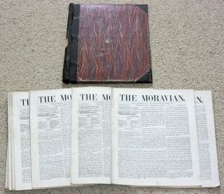 Above 23 Issues of The Moravian January through June 10, 1885
