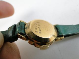 Vintage Ernest Borel 17 Jewel Ladies Wristwatch Watch Optical Illusion
