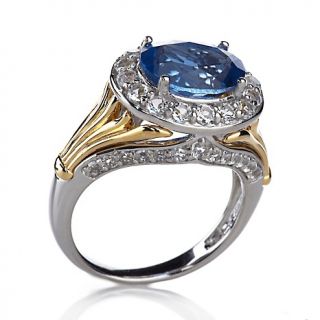 Jewelry Rings Gemstone Victoria Wieck 3.44ct Blue Fluorite and
