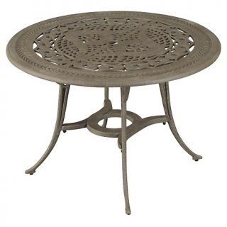 Malibu Outdoor Round Dining Table   Antique Taupe