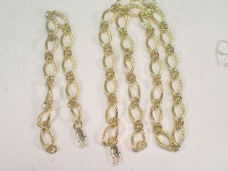 erwin pearl 14kt gold gp bracelet necklace set # set 1