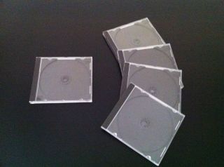 Lot 5 x CD DVD Disk Media Jewel Empty Case Box