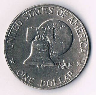 Eisenhower Silver Dollar Bicentennial US $1 Coin, 1776 1976 One Dollar