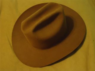 RESISTOL Stagecoach Western Collection Brown 3X Beaver Cowboy Hat 7 1