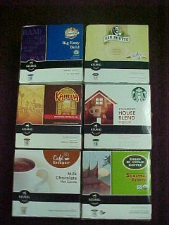 Keurig Coffee combo Collection 6 Flavors K cups 104 total cups
