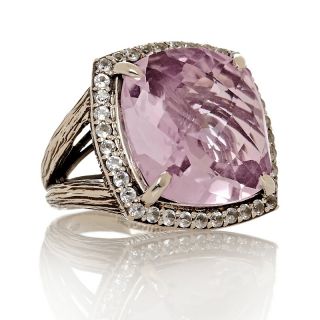 Hilary Joy 15.08ct Pink Amethyst and White Topaz Sterling Silver Royal