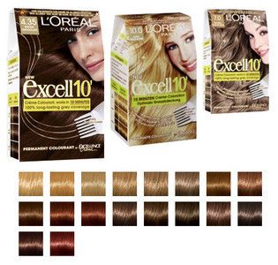 Oreal Excell 10 Hair Colourants Available All Shades