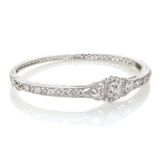 Absolute 4ct Day into Night Engraved Filigree Bangle Bracelet
