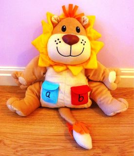 ELC Alphabet Letter Jungle Lion Fabric Wall Hanging Height Chart Xmas