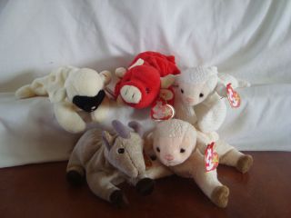 Ty Beanie Baby Farm Animals Collection Free Shipping