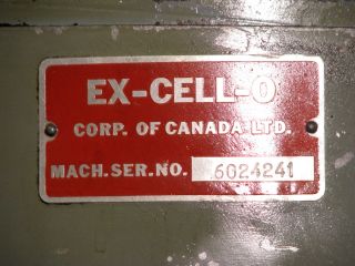 EX Cell O 9 x 42 Vertical Milling Machine Model 602