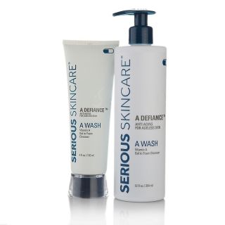 Serious Skincare A Wash Home and Away Cleanser Duo