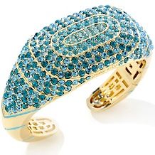 akkad deco deco crystal goldtone cuff bracelet $ 55 97 $ 139 95