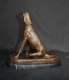 English Bronze Pointer Dog Statue Casting