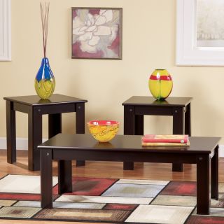 Ashley Emporia Merlot 3in1 Pack Table Furniture  New