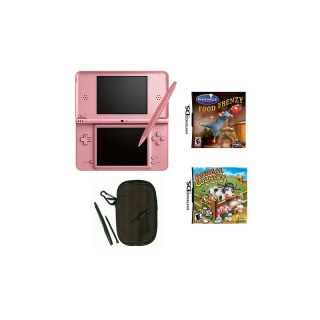 Nintendo Nintendo DSi XL Metallic Rose Game System Bundle with 2 Games