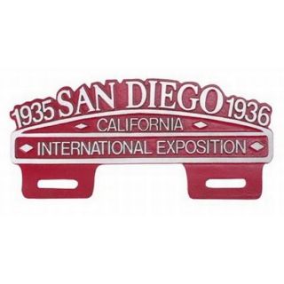 San Diego International Expo License Plate Frame Plaque