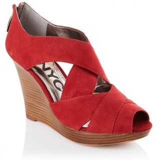 Wedges DKNYC Becky Suede or Leather Platform Wedge