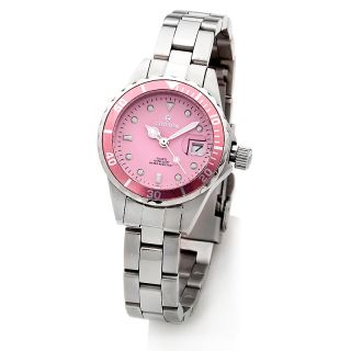 Croton Ladies Stainless Steel Sports Watch with Pink Dial