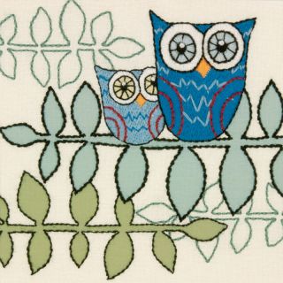 110 9008 handmade collection owl crewel embroidery kit rating 1 $ 19
