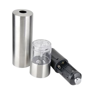 Stainless Steel Electric Pepper Mill Grinder Muller Silver Kitchen
