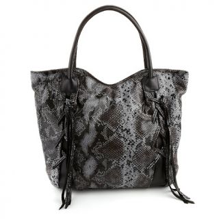 Handbags and Luggage Tote Bags Chi by Falchi Etched Leather
