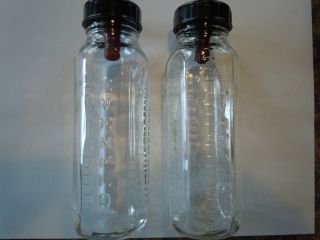 Vintage EVENFLO 8oz Glass Baby Bottles DOLLS Old Store Stock