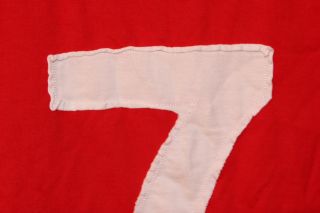 RARE Vintage Admiral England Soccer Long Sleeve Football Shirt #7 Red