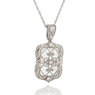 Jewelry Pendants Cubic Zirconia Xavier Absolute™ White Frosted