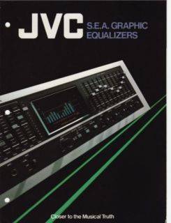 equalizers brochure 1975 sales brochure for the jvc graphic equalizers