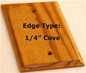 Red Oak Wood Double Duplex Outlet Wall Plate Cover